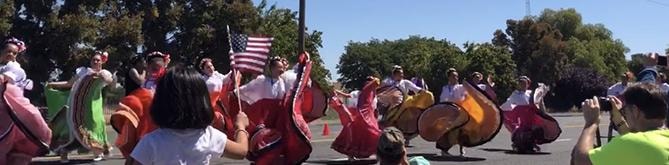 Colorful dancers at the Bay Point Memorial Day Spring Derby Parade